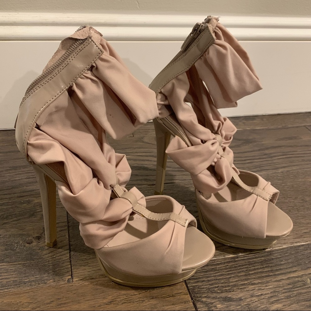 Nude Strappy Heels